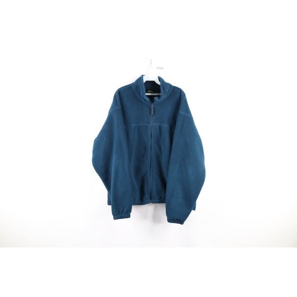 90s-00'S Cabelas Half Button Fleece Pullover, Men's XL polyester black type Vintage Second Hand